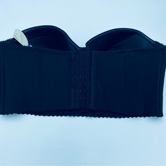 Parfait Strapless Black Bra Special Occasion Cocktail - 42E - Picture 2 of 5